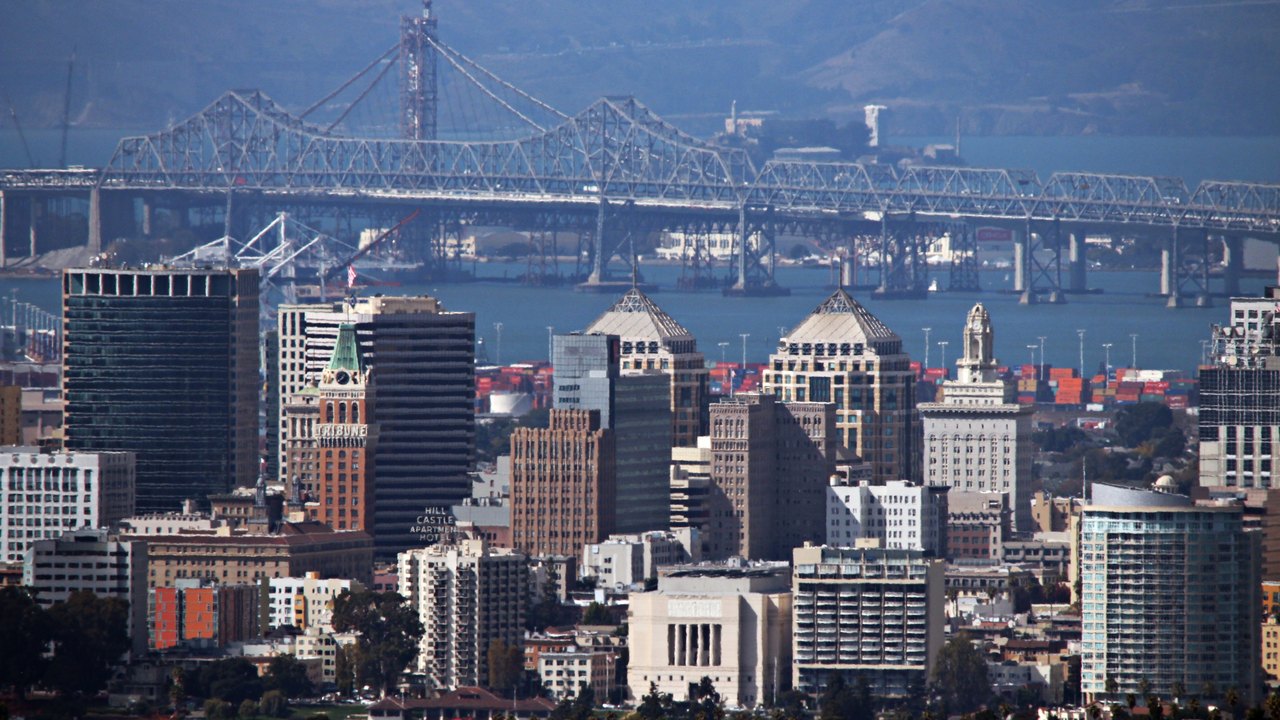 San Francisco Bay looking toward the East Bay shoreline